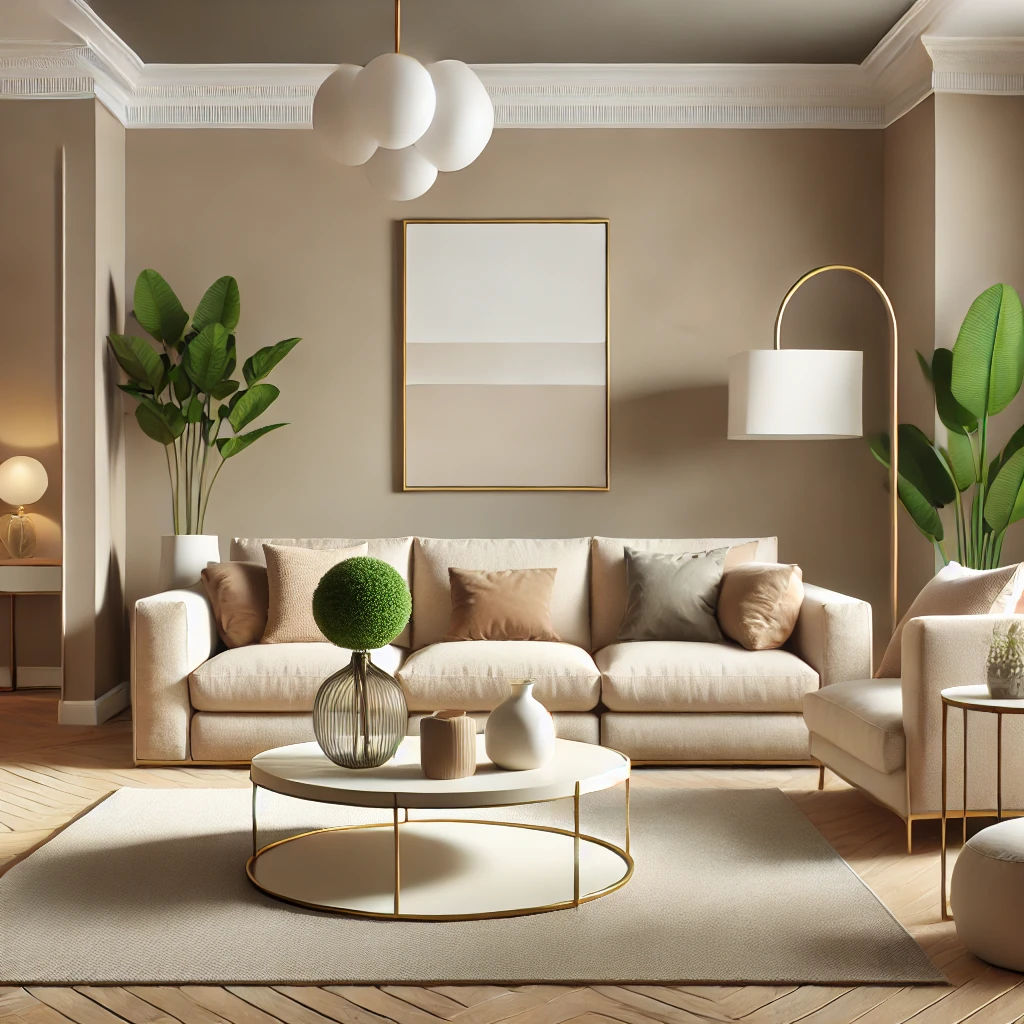 Cozy Neutrals Living room Design