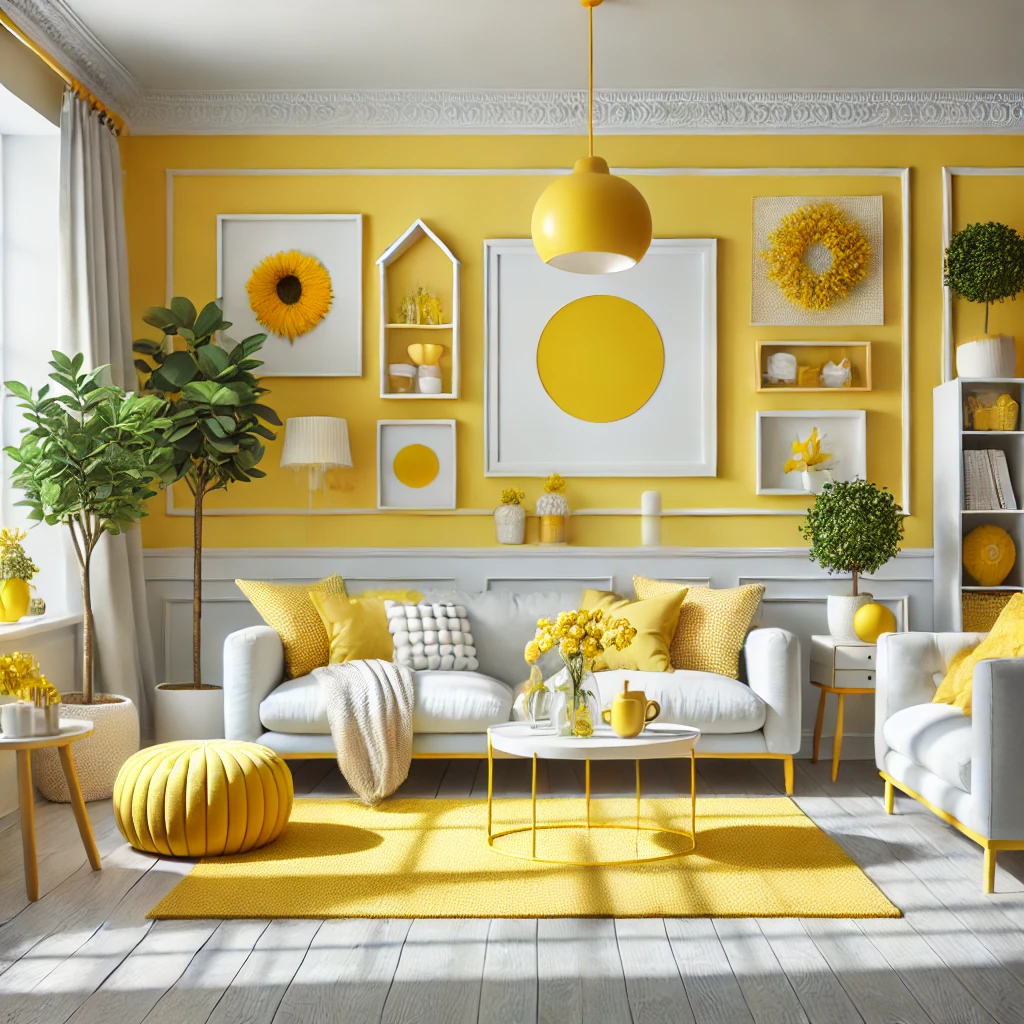 Inviting Yellows living room design idea