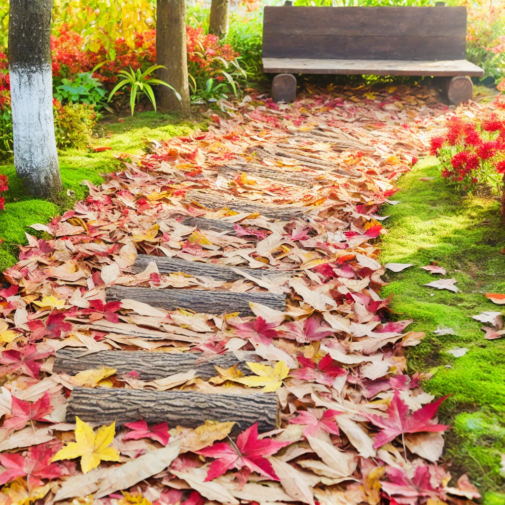 Create a Pathway with Fallen Leaves