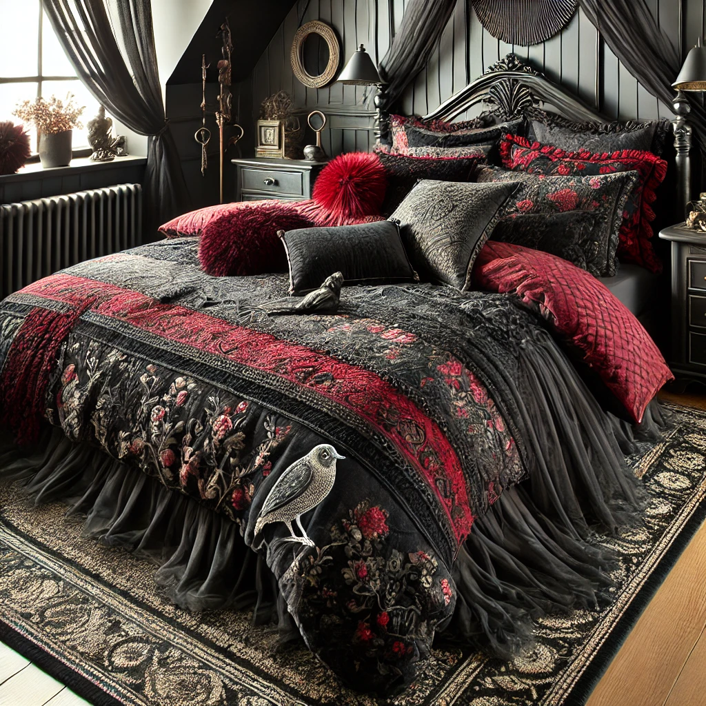 Gothic-Inspired Bedding