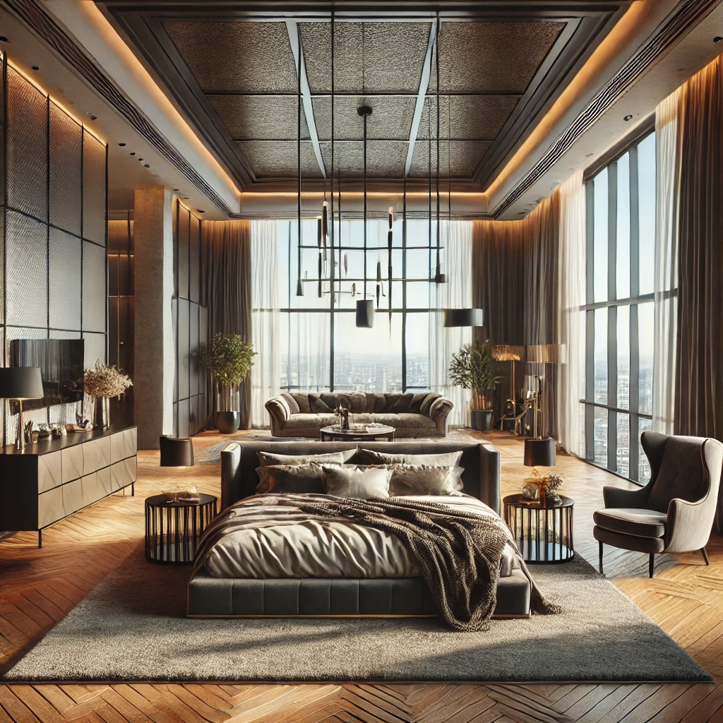 Luxe Loft living room design idea