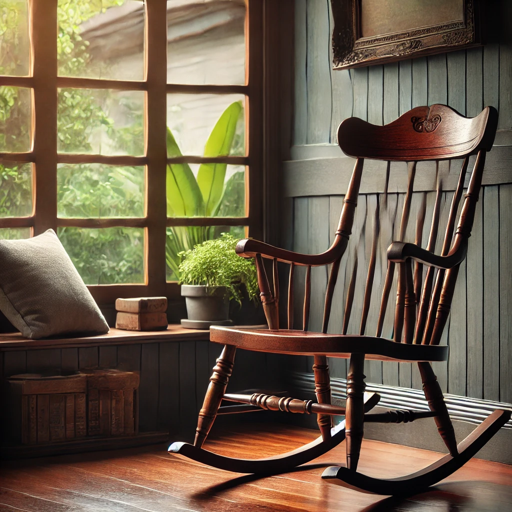 Vintage Wooden Rocking Chair