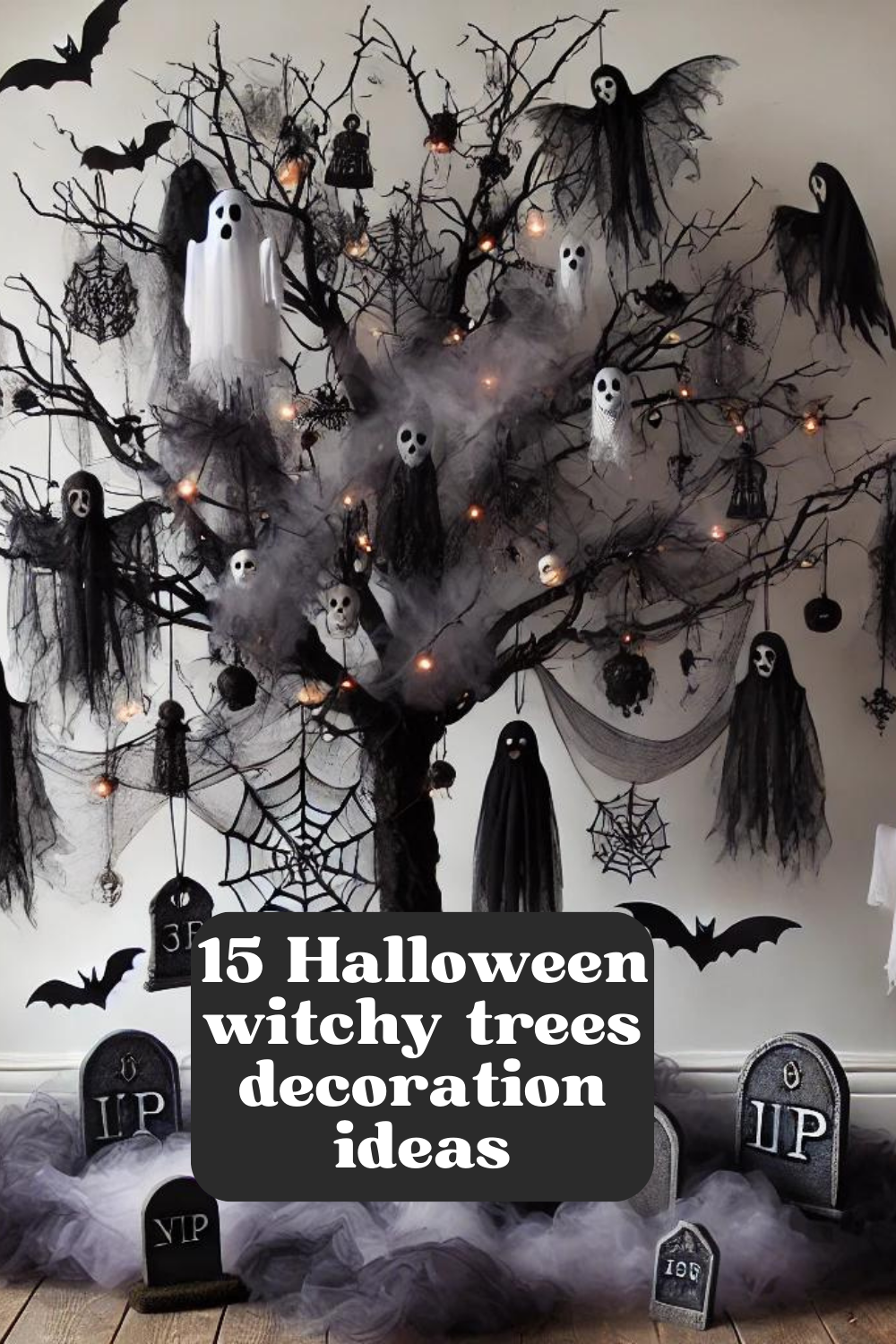 15 Halloween witchy trees decoration ideas