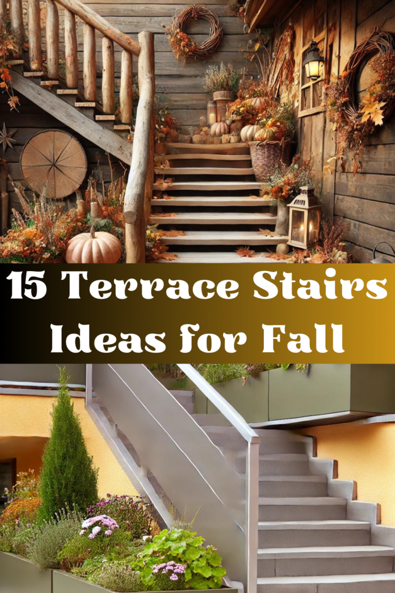 15 Terrace Stairs Ideas for Fall