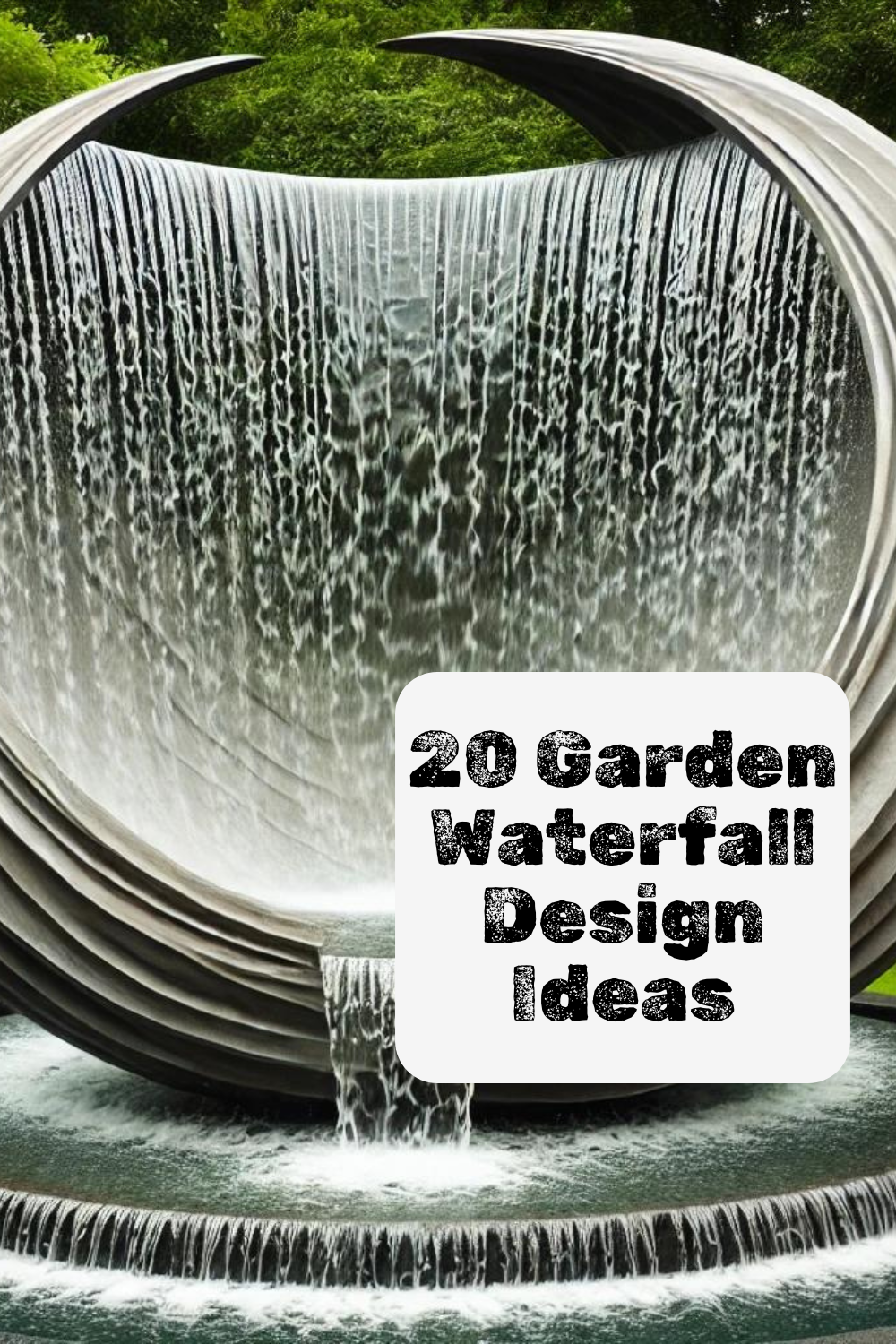 20 Garden Waterfall Design Ideas