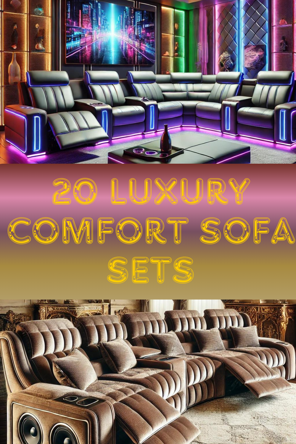 20 Luxury Comfort Sofa Sets