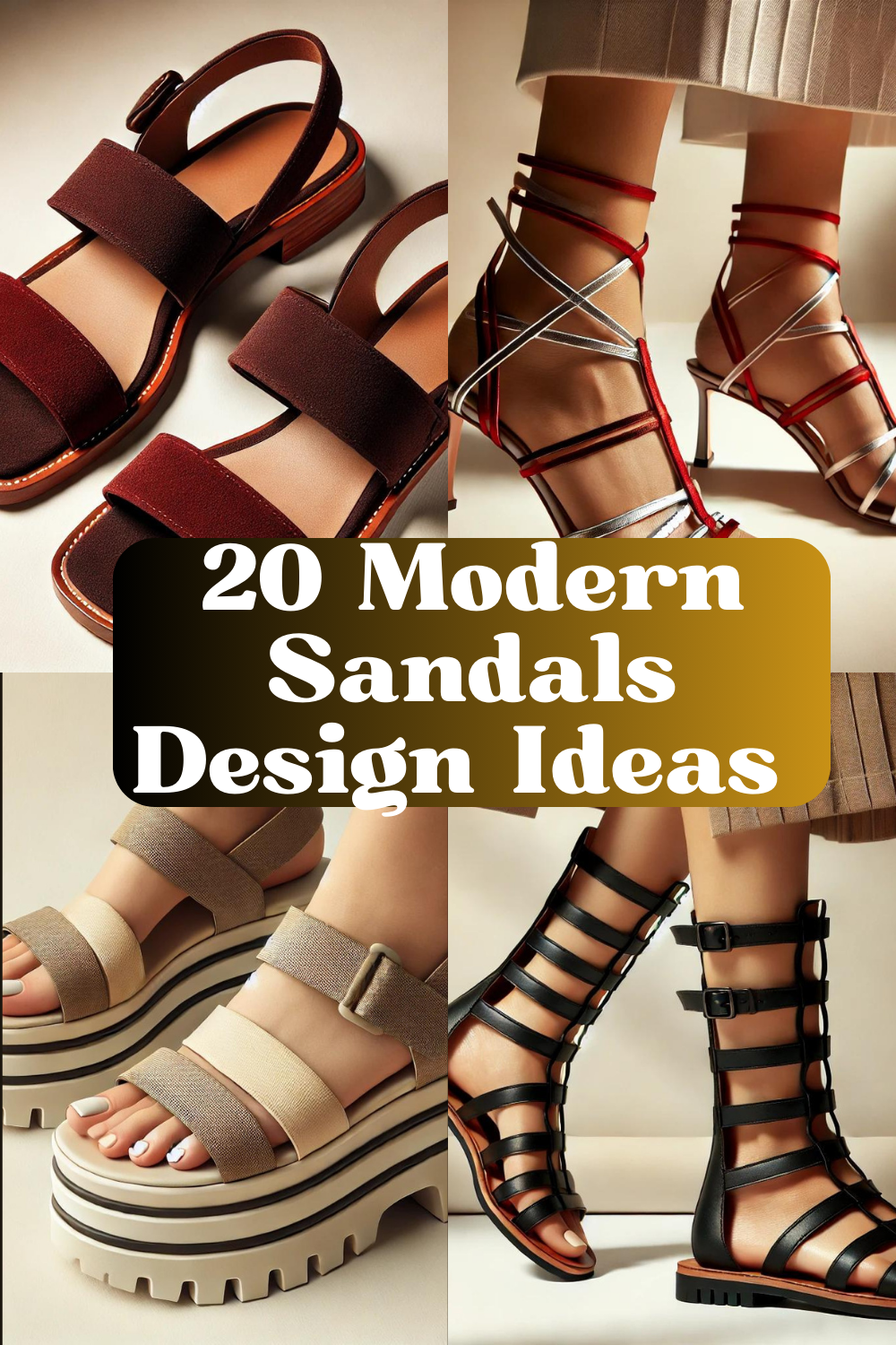 20 Modern Sandals Design Ideas