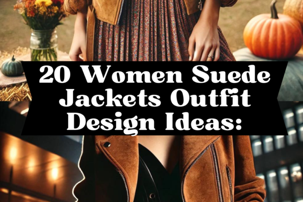 20 Women Suede Jackets Outfit Design Ideas