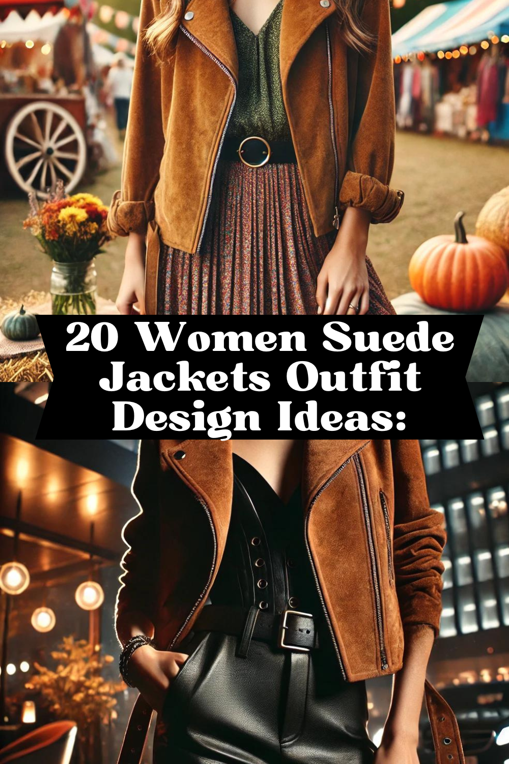 20 Women Suede Jackets Outfit Design Ideas