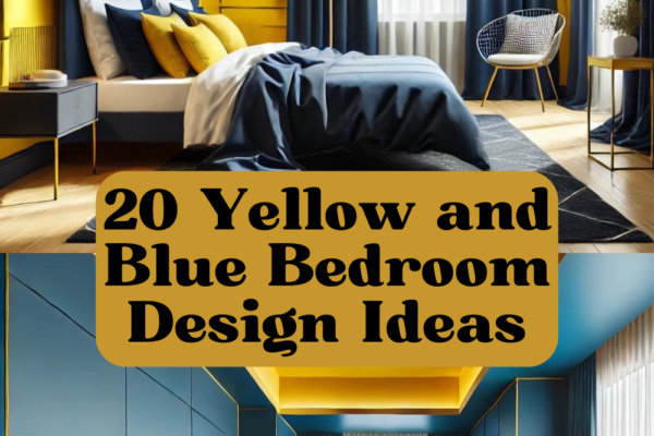 20 Yellow and Blue Bedroom Design Ideas