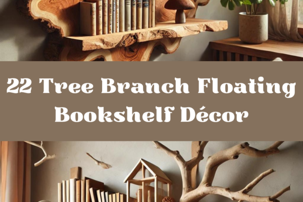 22 Tree Branch Floating Bookshelf Décor