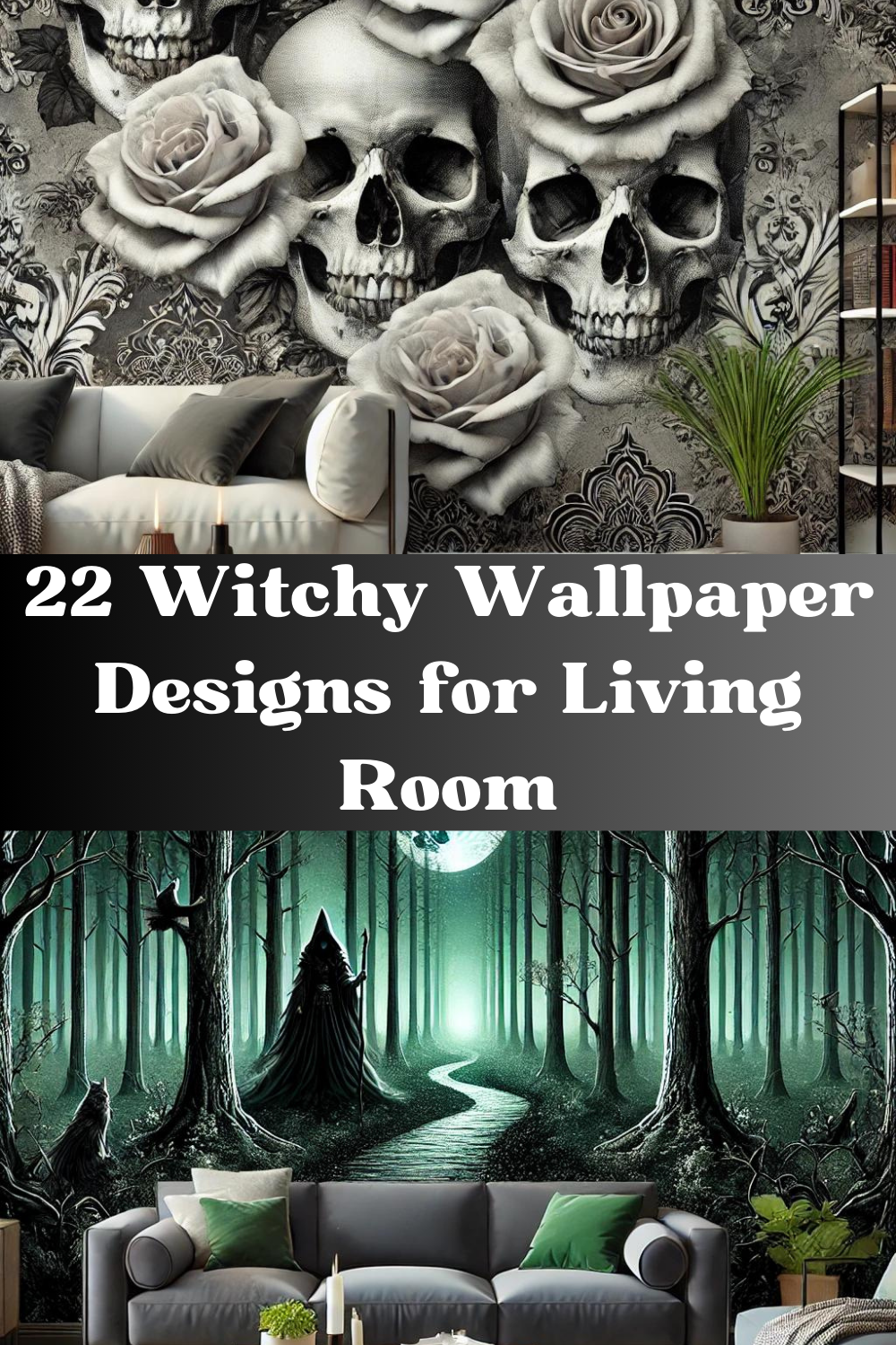 22 Witchy Wallpaper Designs for Living Room