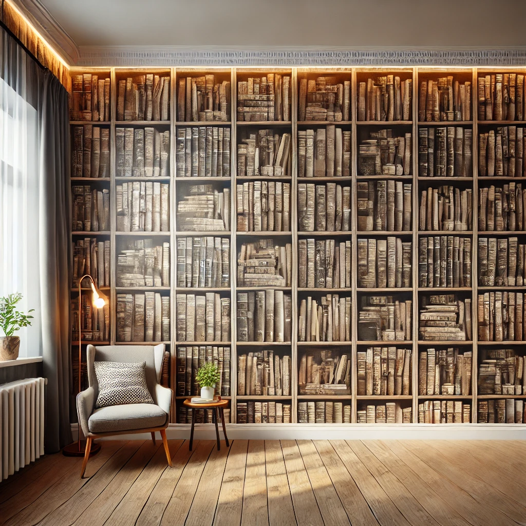 Bookshelf Wallpaper