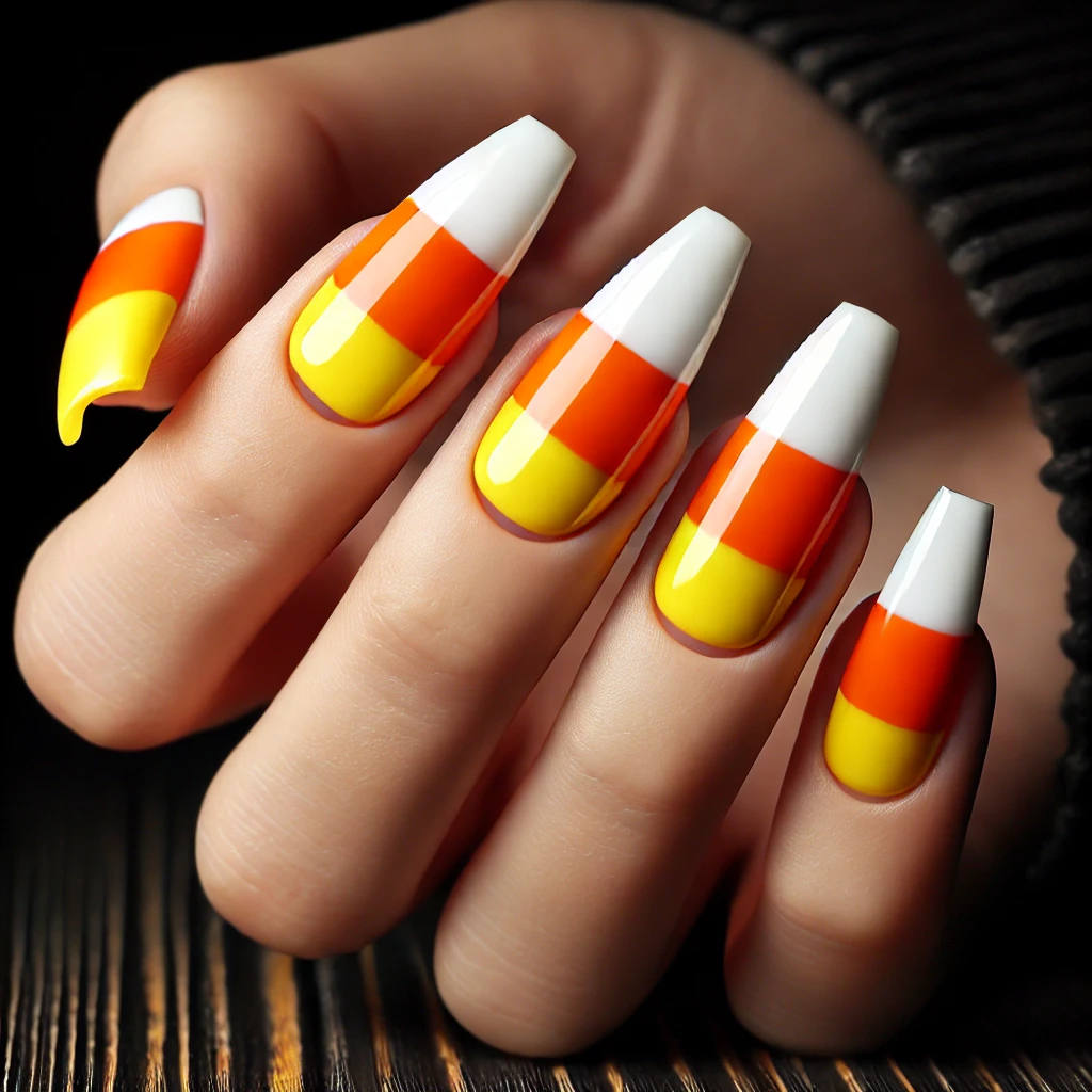 Candy Corn Nails