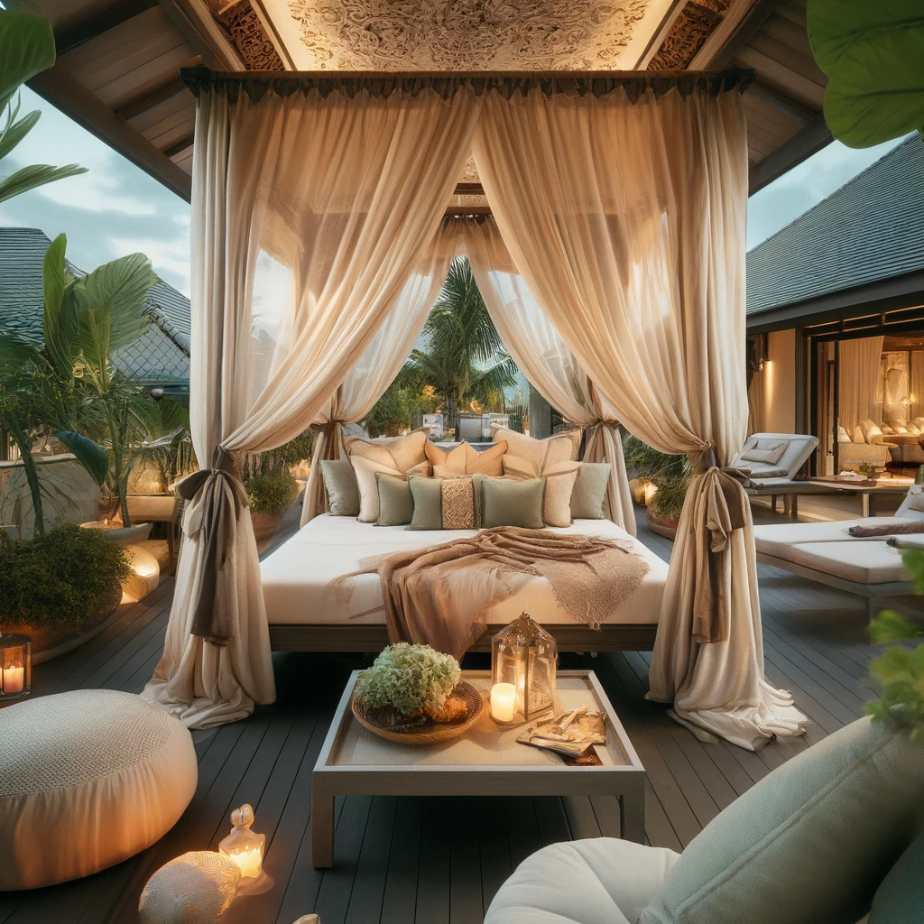 Canopy Bed for a Tropical Escape