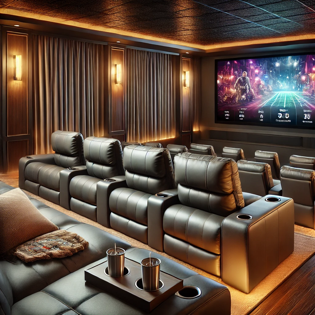 Cinema-Grade Recliner Sofa with Built-In Surround Sound