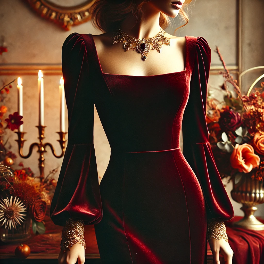 Classic Elegance with a Velvet Dress