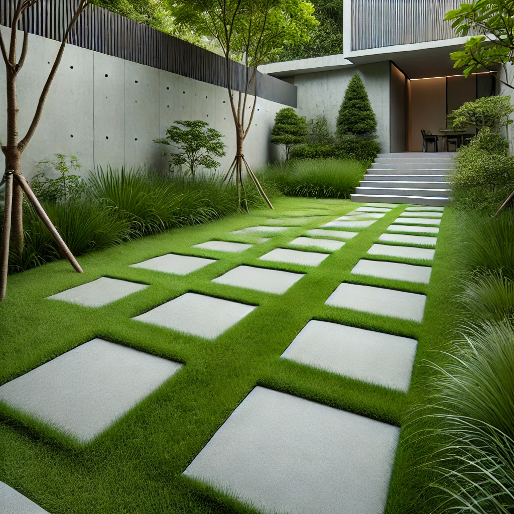 Concrete Slabs with Grass Infill (Image created)