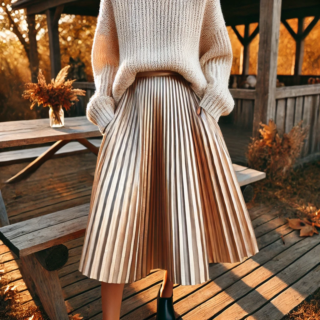 Cozy and Chic with a Midi Skirt and Sweater Combo