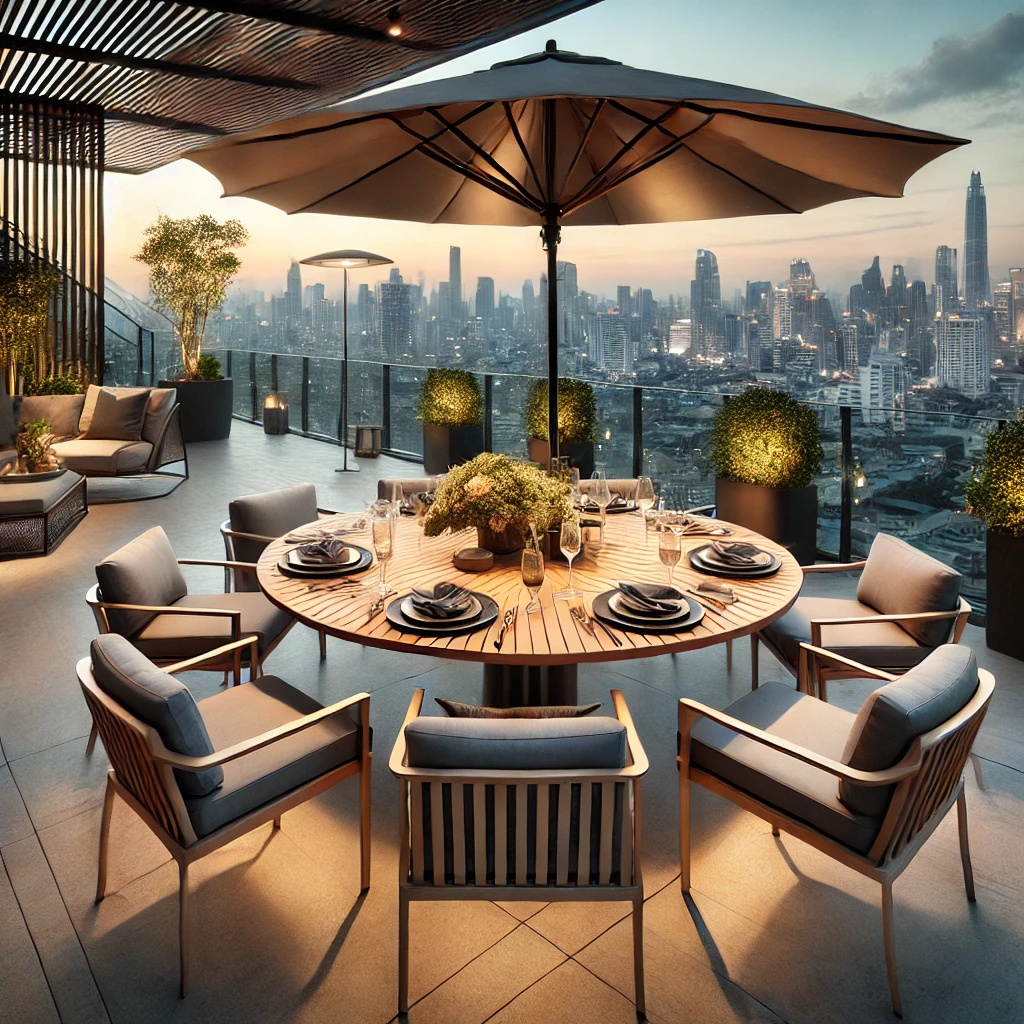 Dining with a View Luxe Outdoor Dining Set