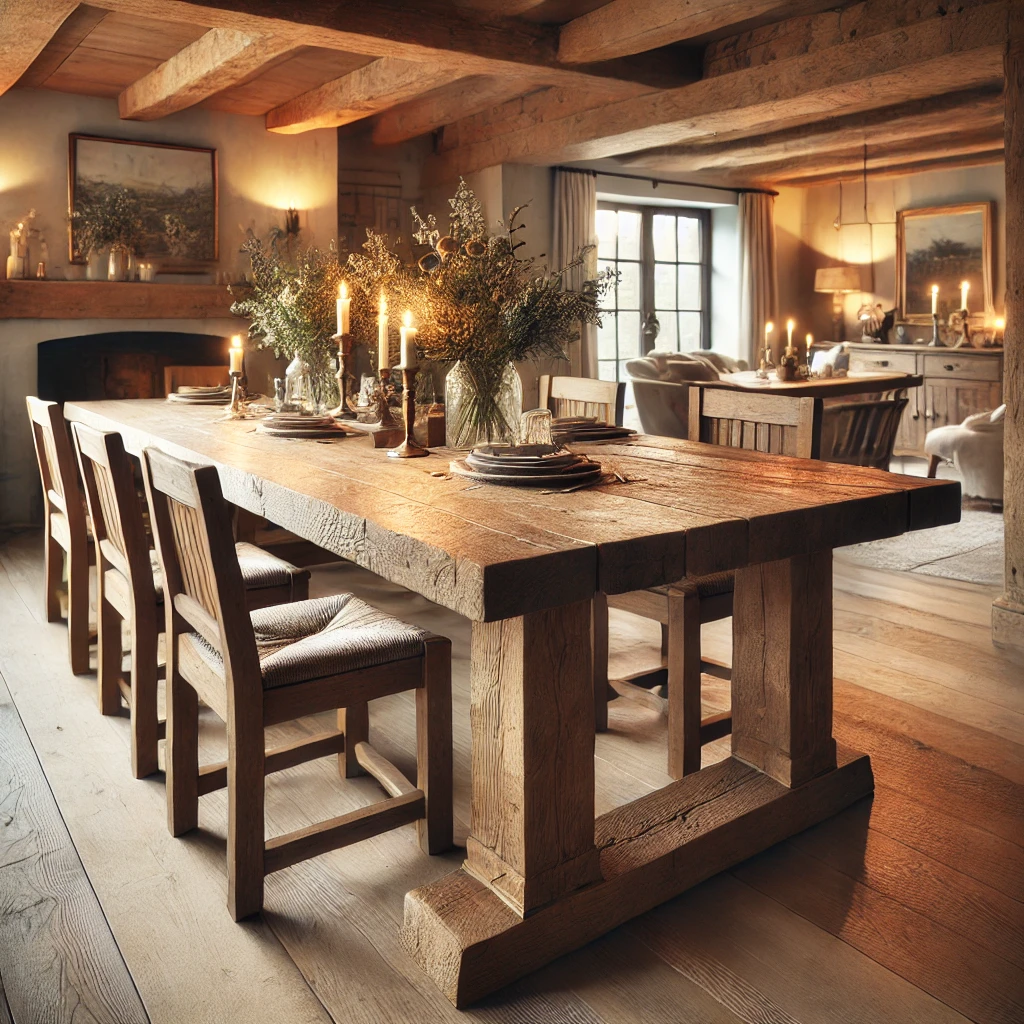 Farmhouse-Style Dining Table