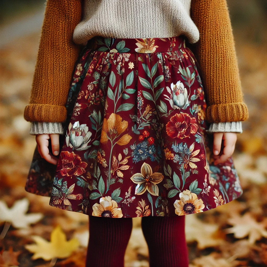 Floral Prina Skirts with Tights