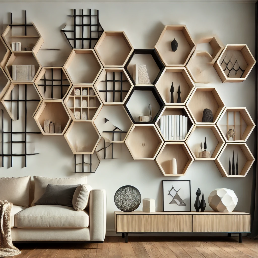 Geometric Shaped Shelves