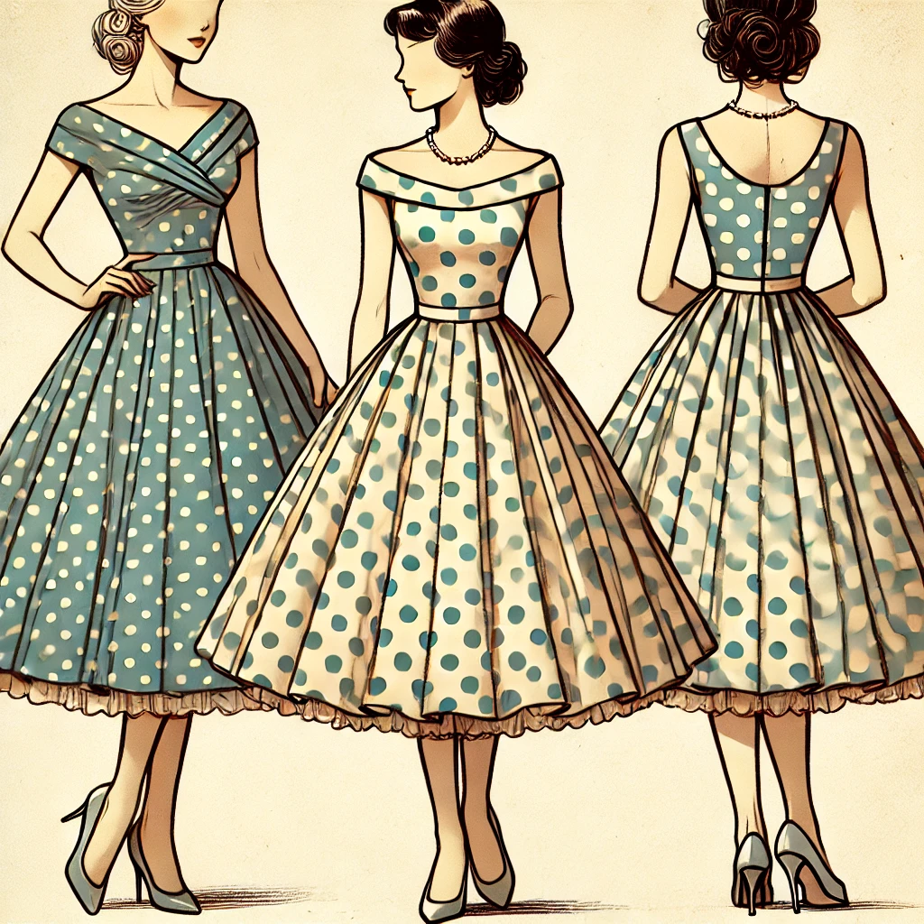 Go Vintage with a Tea-Length Dress