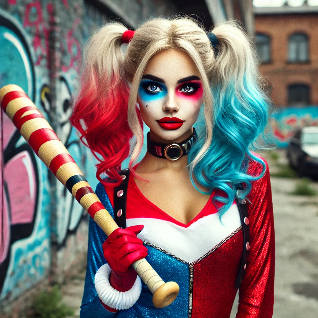 Harley Quinn Fun and Mischievous