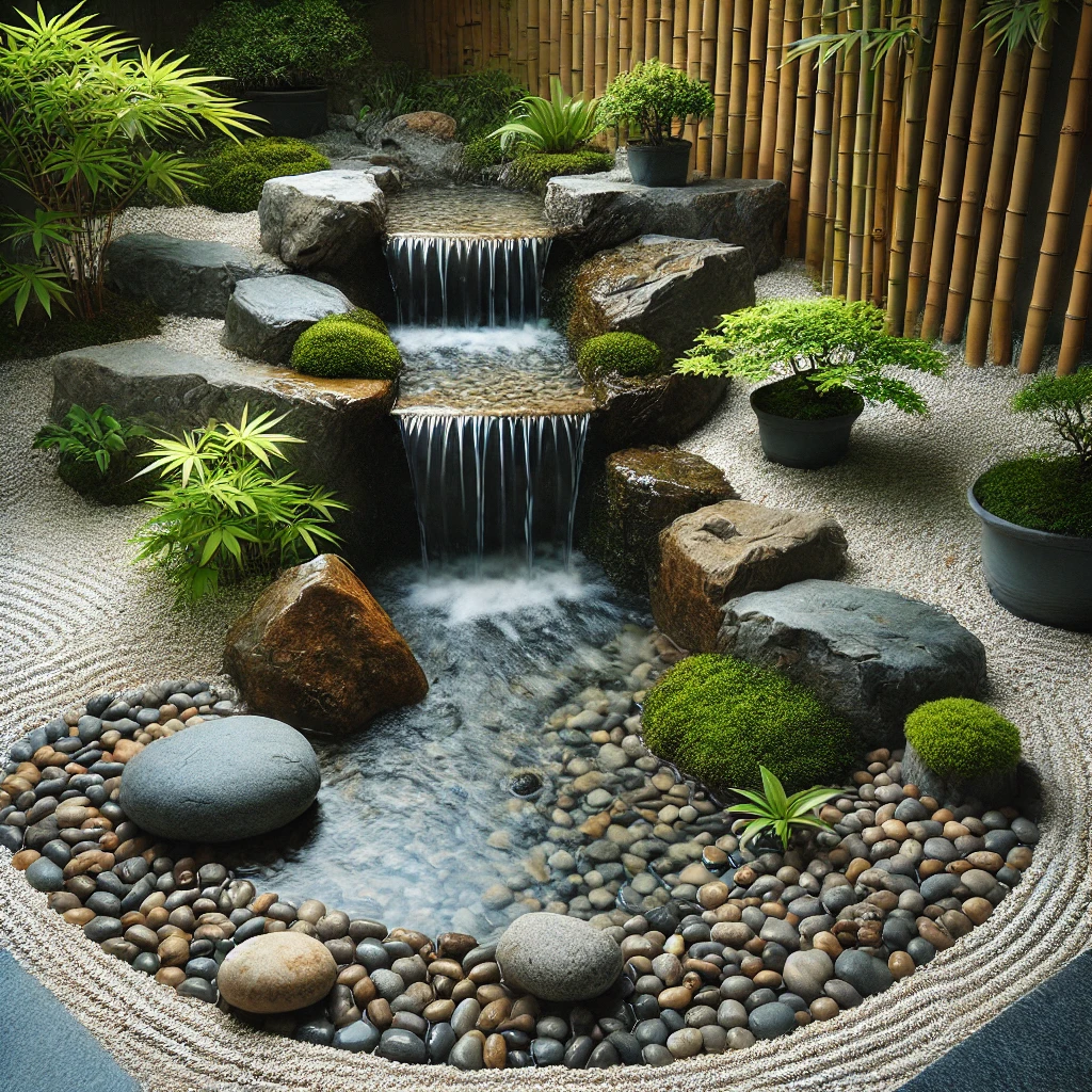 Japanese Zen Garden Waterfall