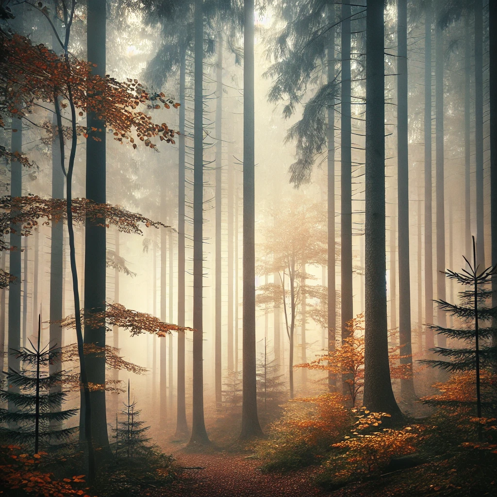 Misty Forest Morning