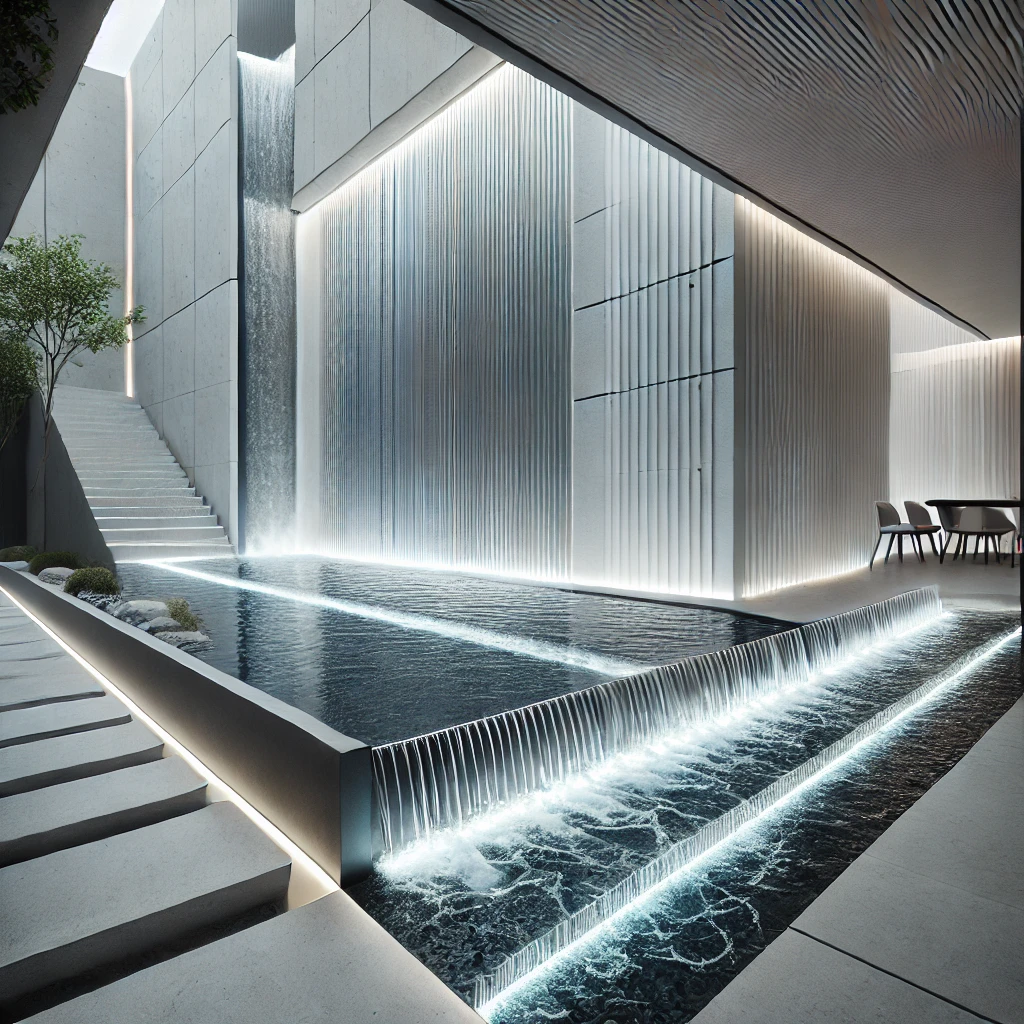 Modern Minimalist Waterfall