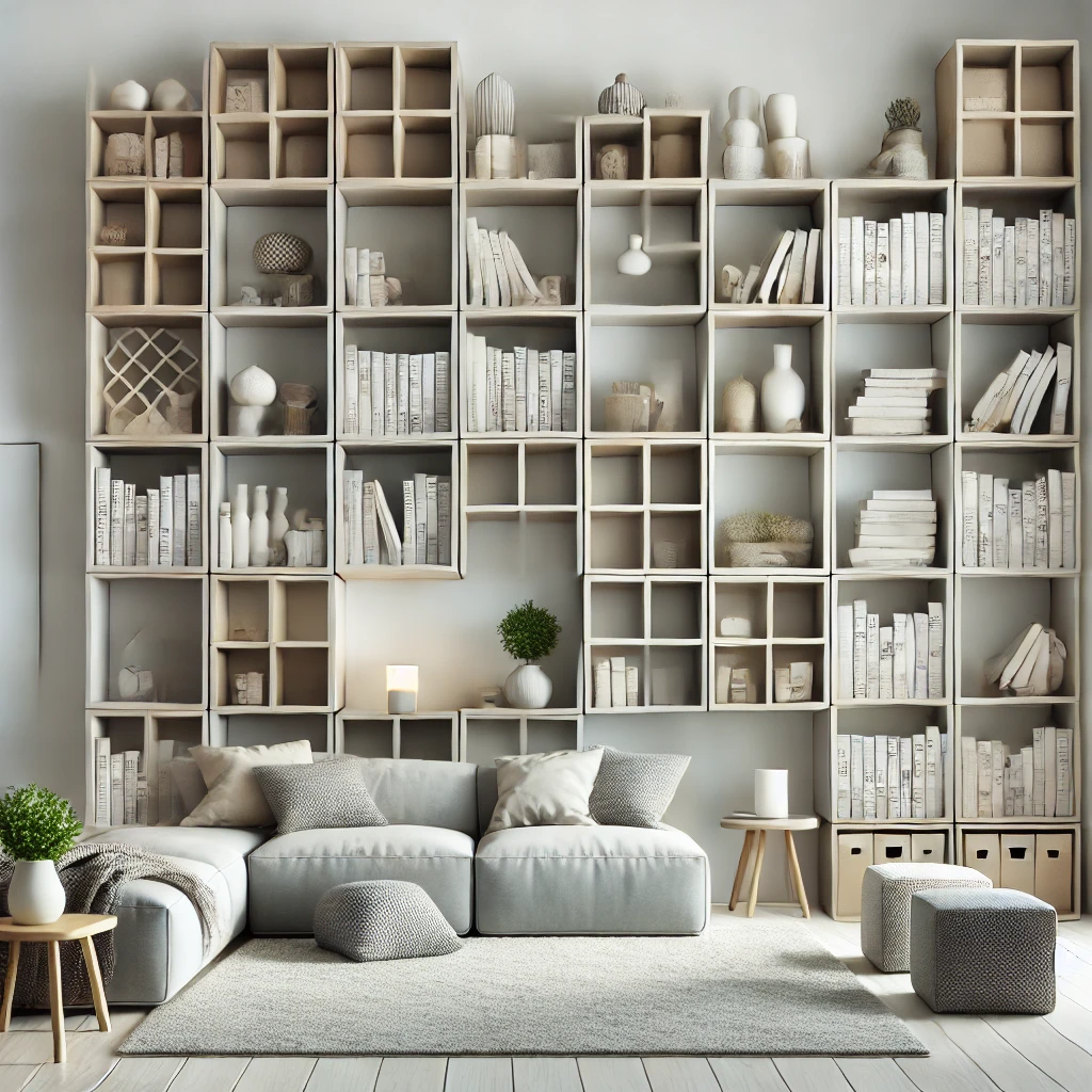 Modular Cube Bookshelves