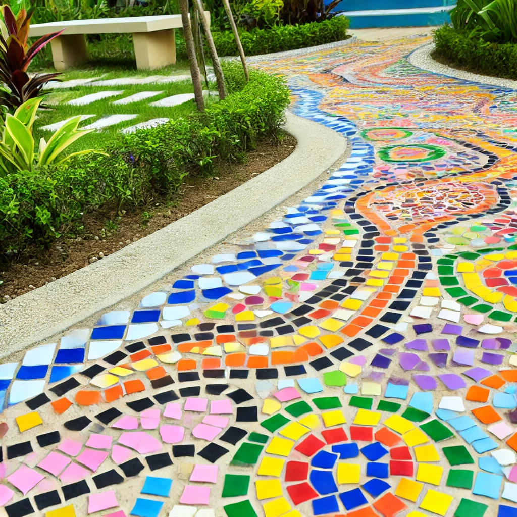 Mosaic Tile Pathway