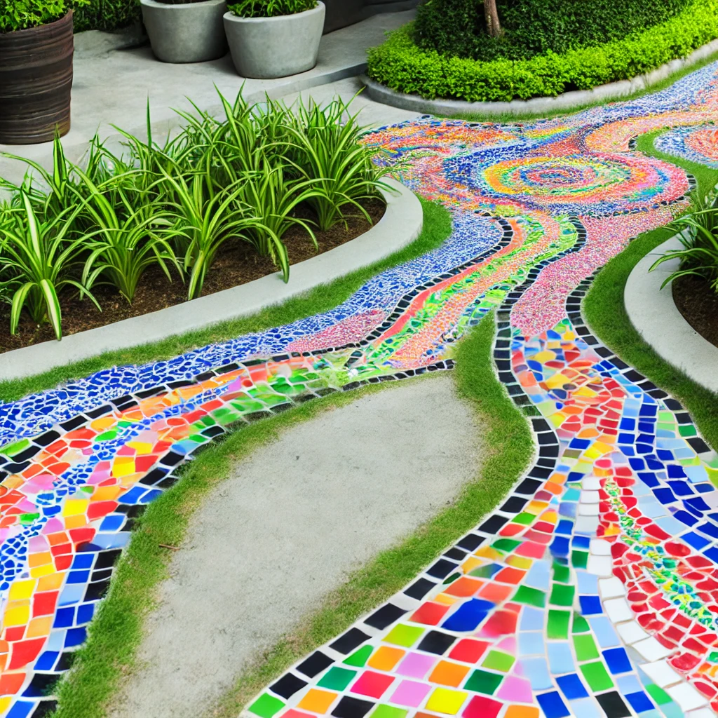 Mosaic Tile Pathway