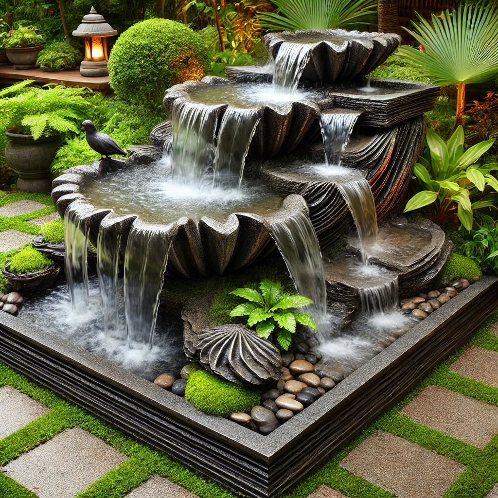 Multi-Functional Waterfall Fountain