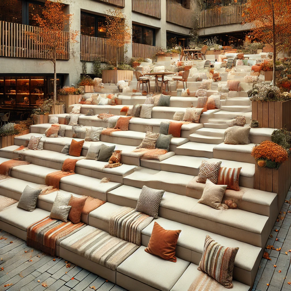 Multi-Level Steps with Seating