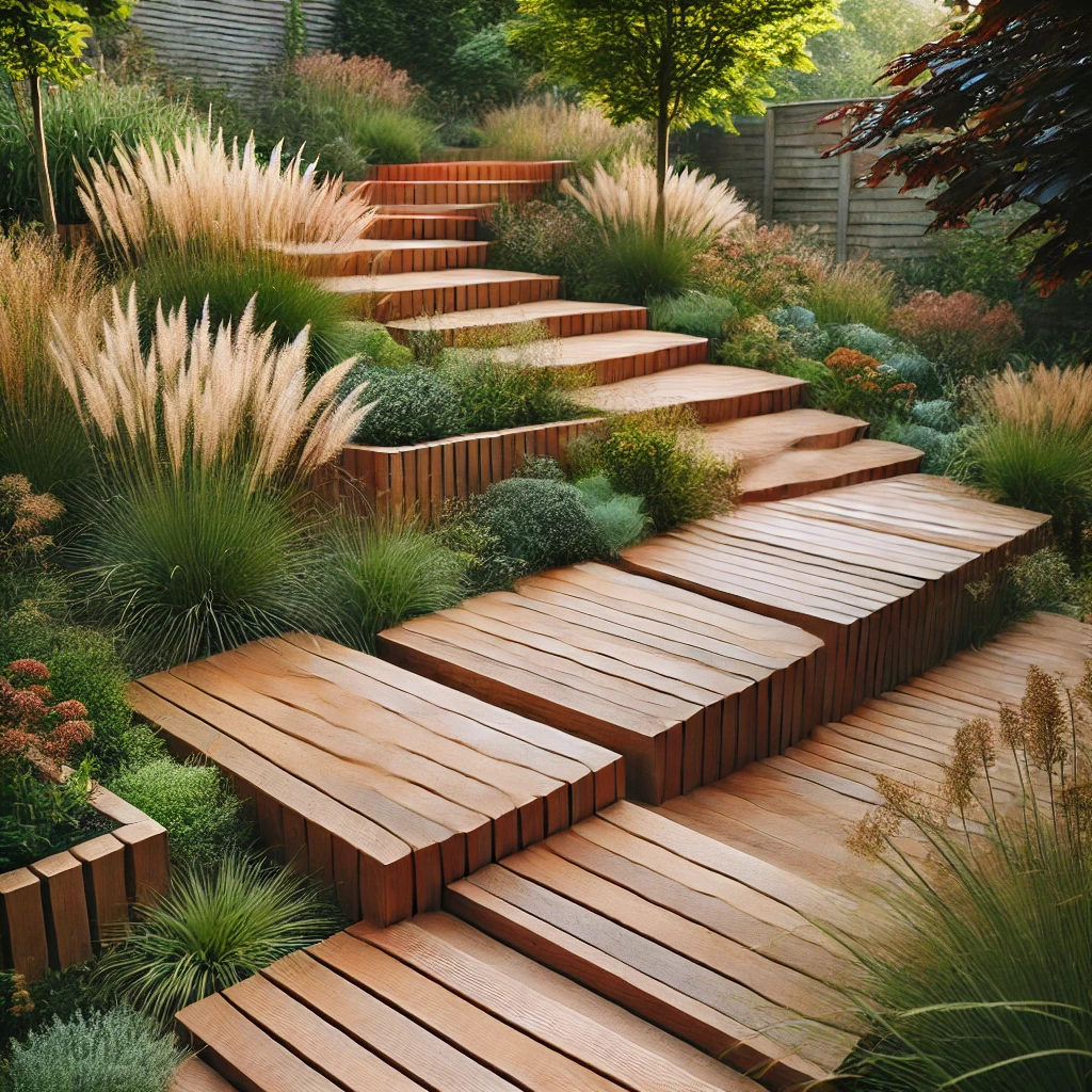 Multi-level Wooden Pathways 