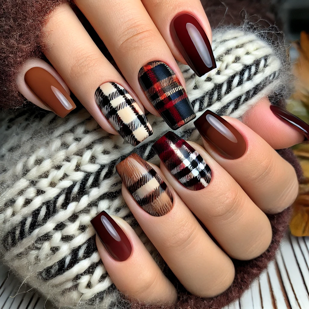 Plaid Nail Art