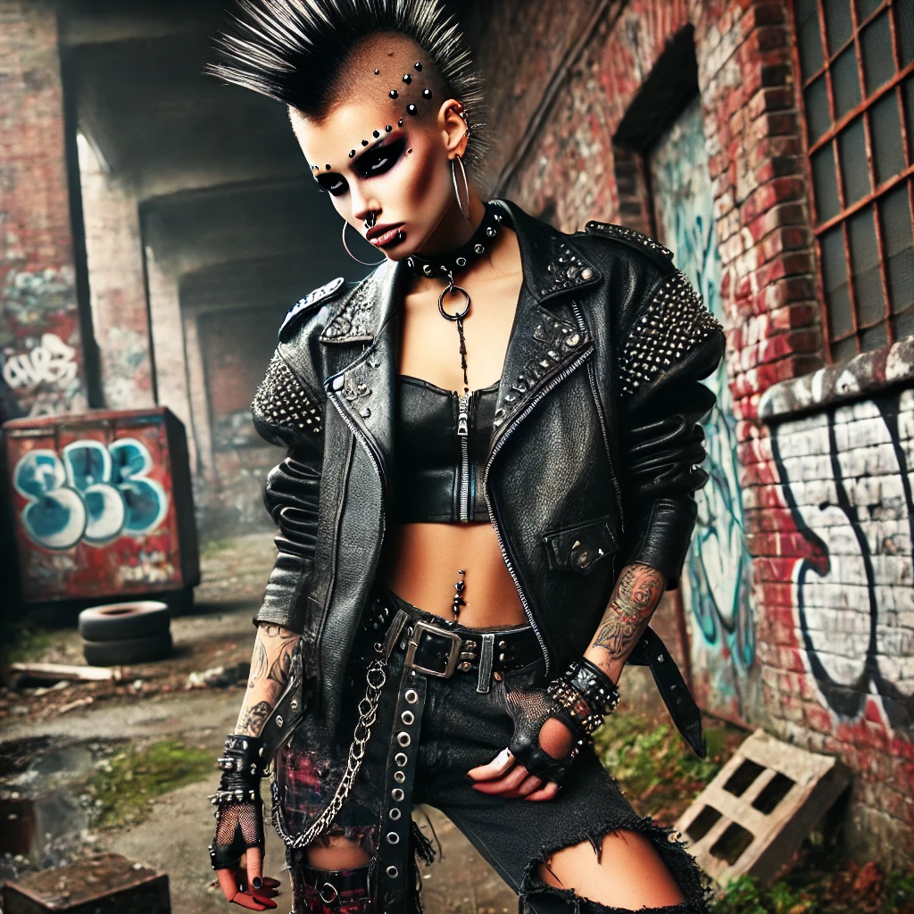 Punk Rocker Edgy and Bold