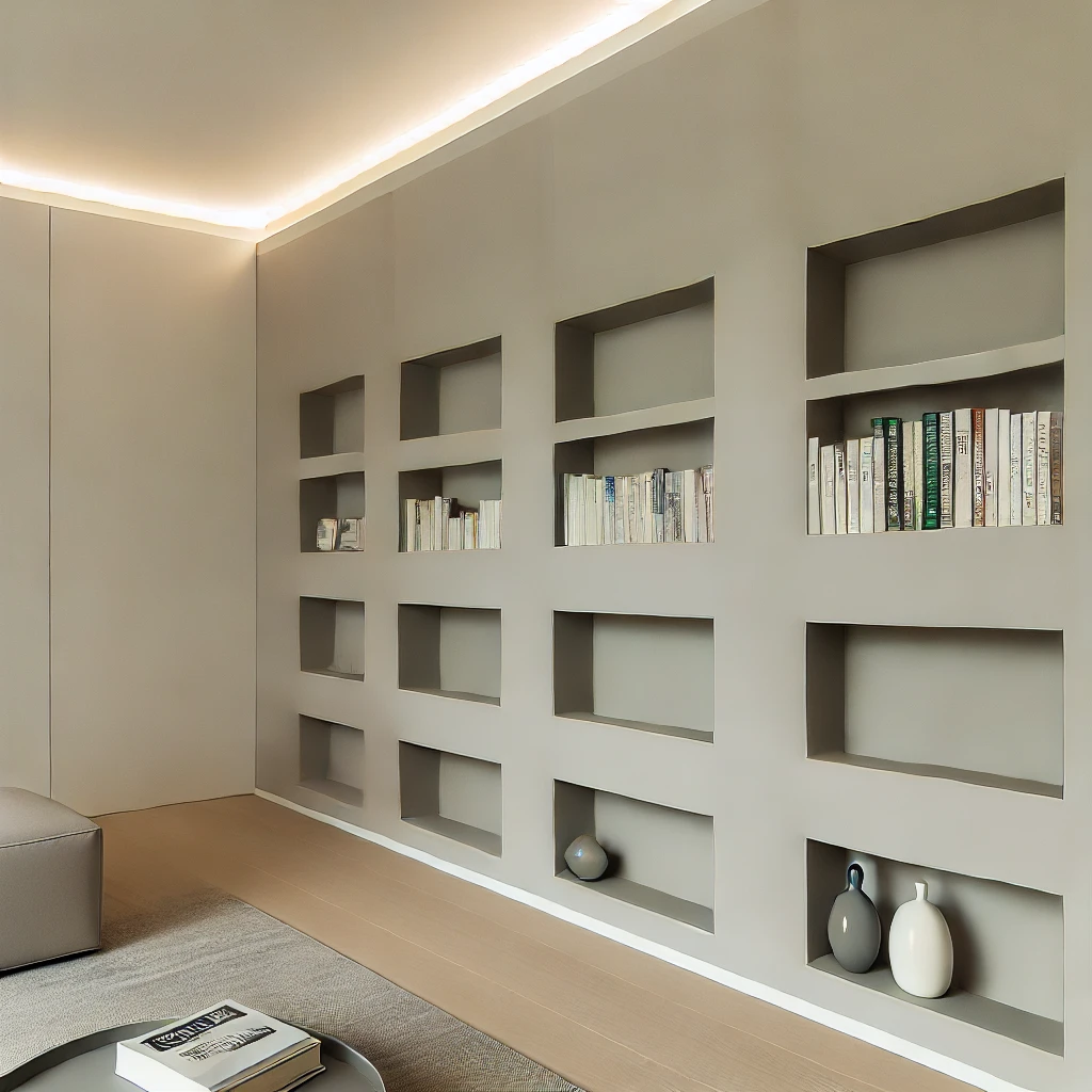 Recessed Bookshelves (2)