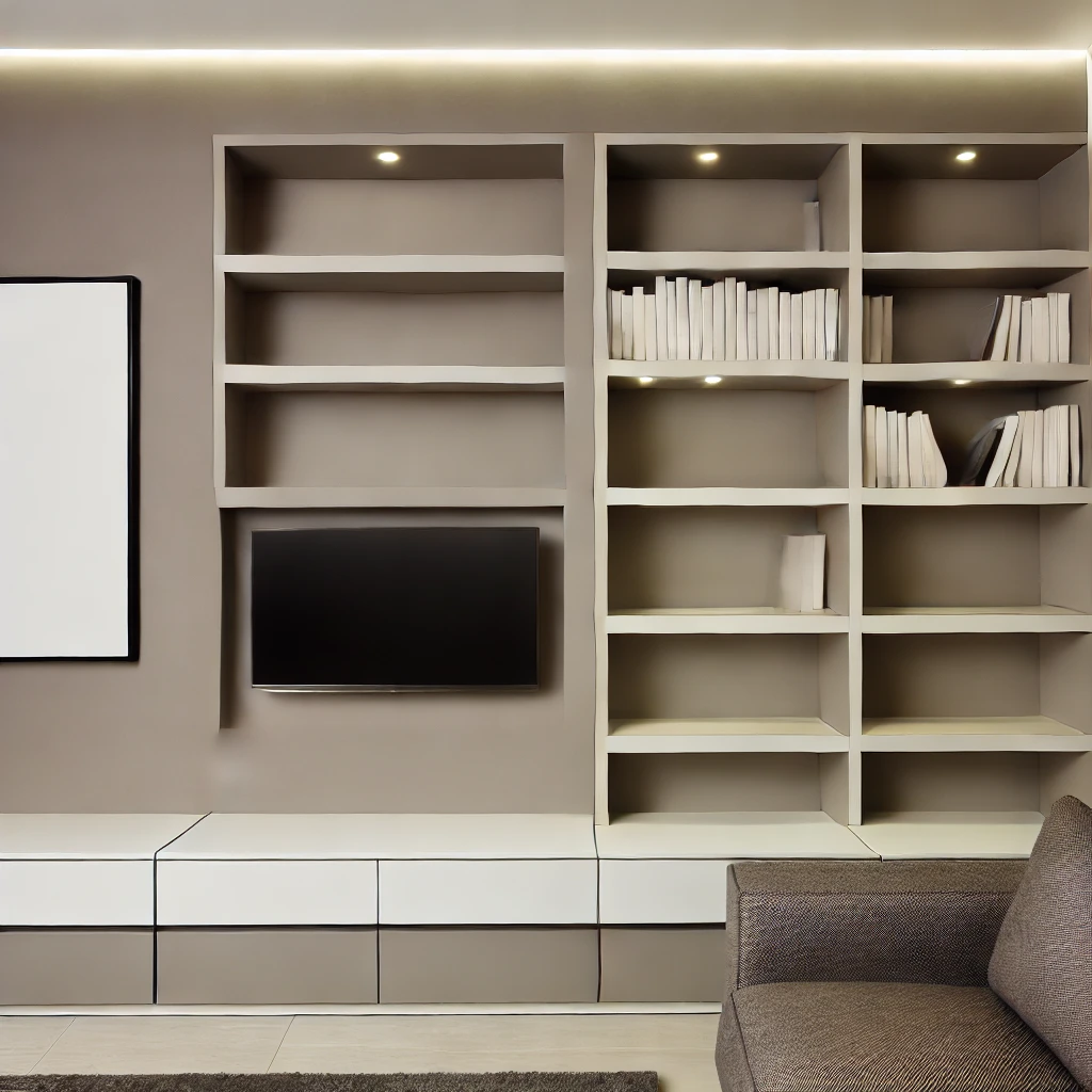 Recessed Bookshelves