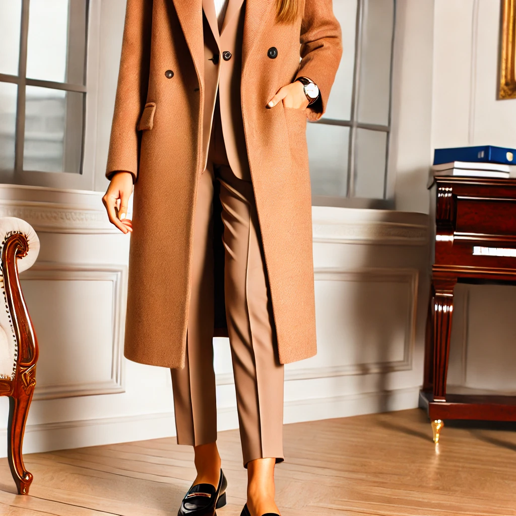 Structured Coat with Cigarette Pants (2)