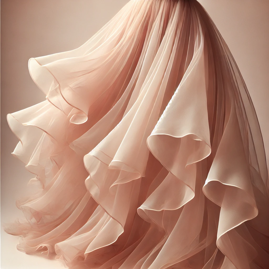 The Romance of a Flowing Chiffon Dress