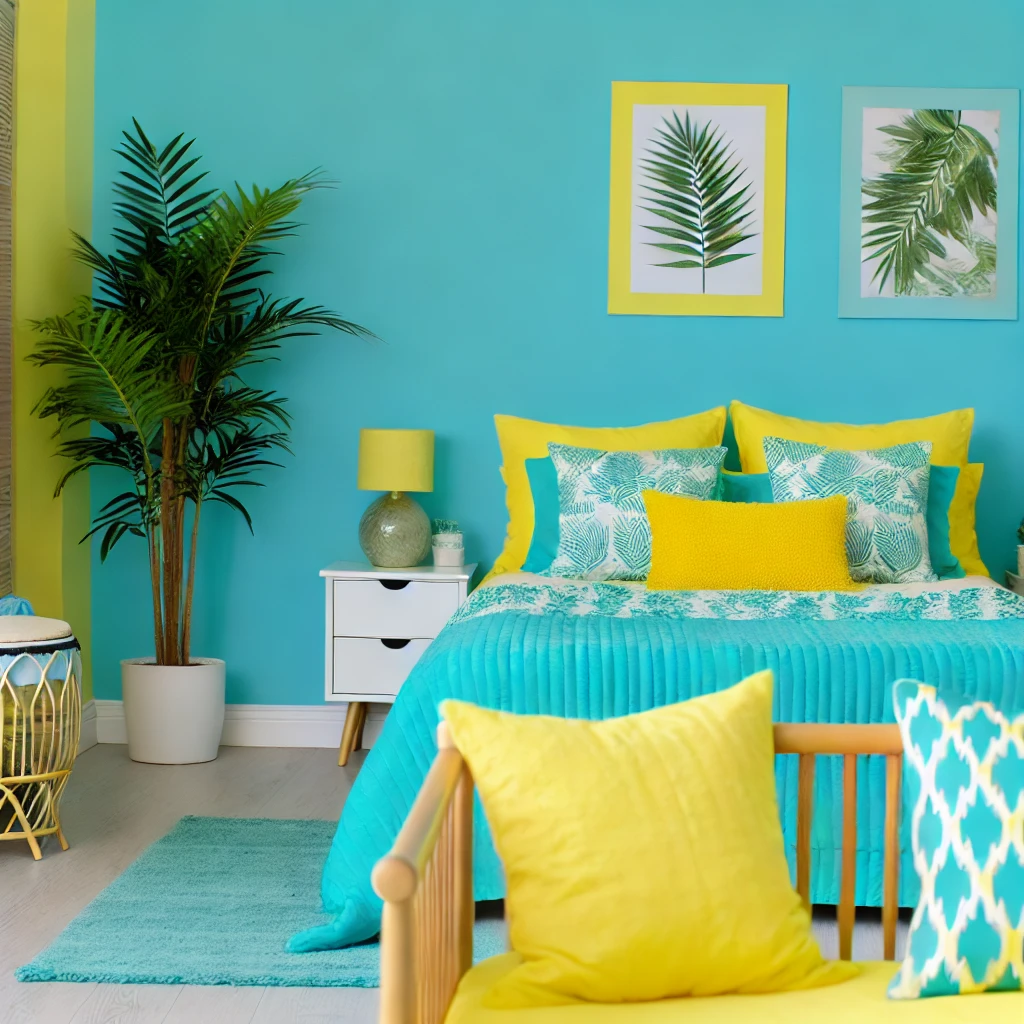 Tropical Vibes with Turquoise and Lemon