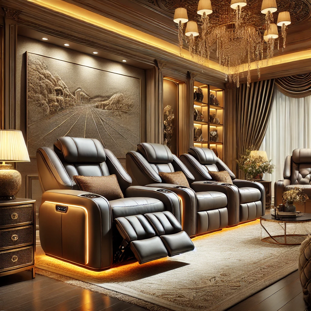 Ultra-Lux Recliner Sofa with Massage Function