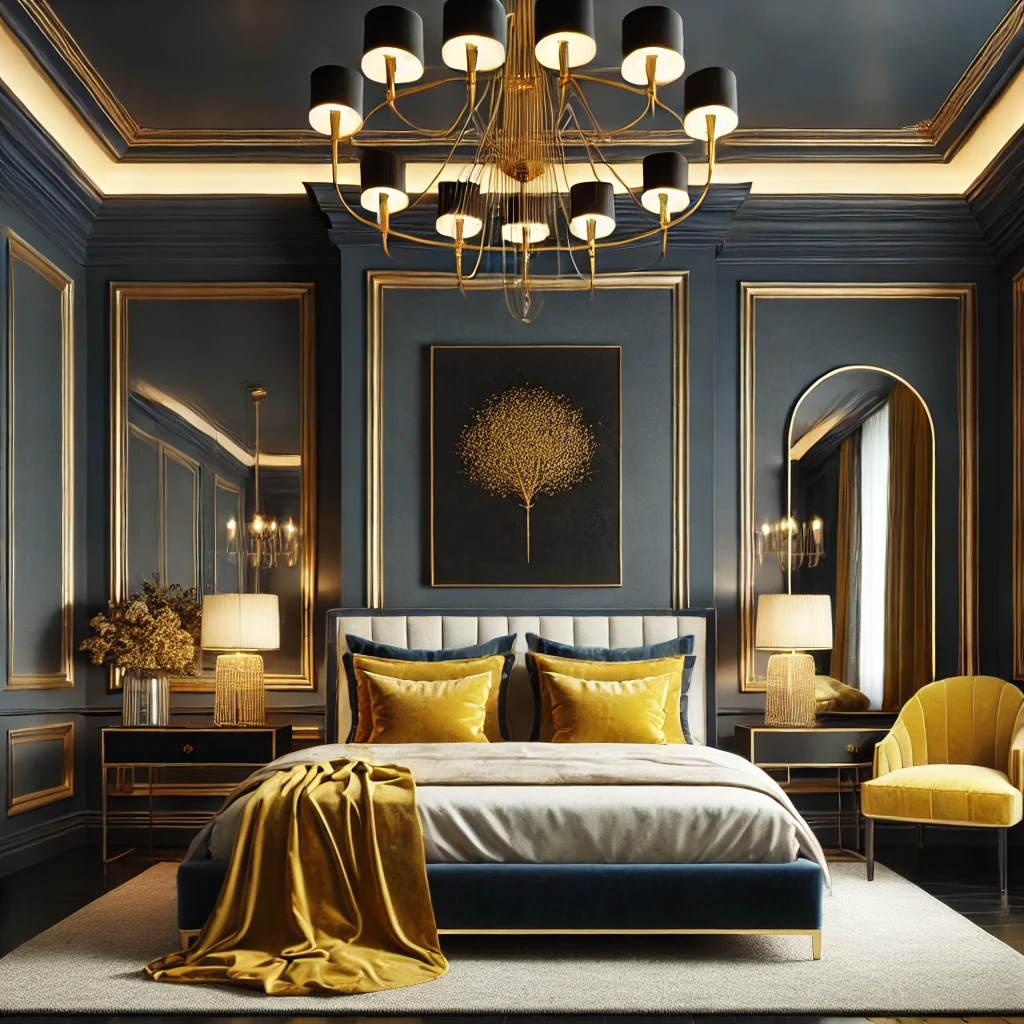 Understated Luxury with Gold Accents