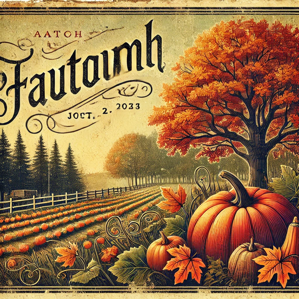 Vintage Fall Postcards