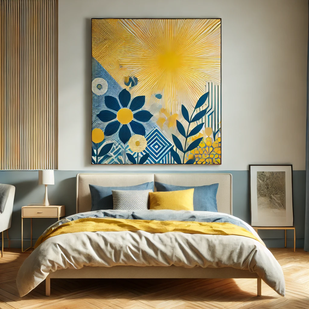 Yellow and Blue Artwork