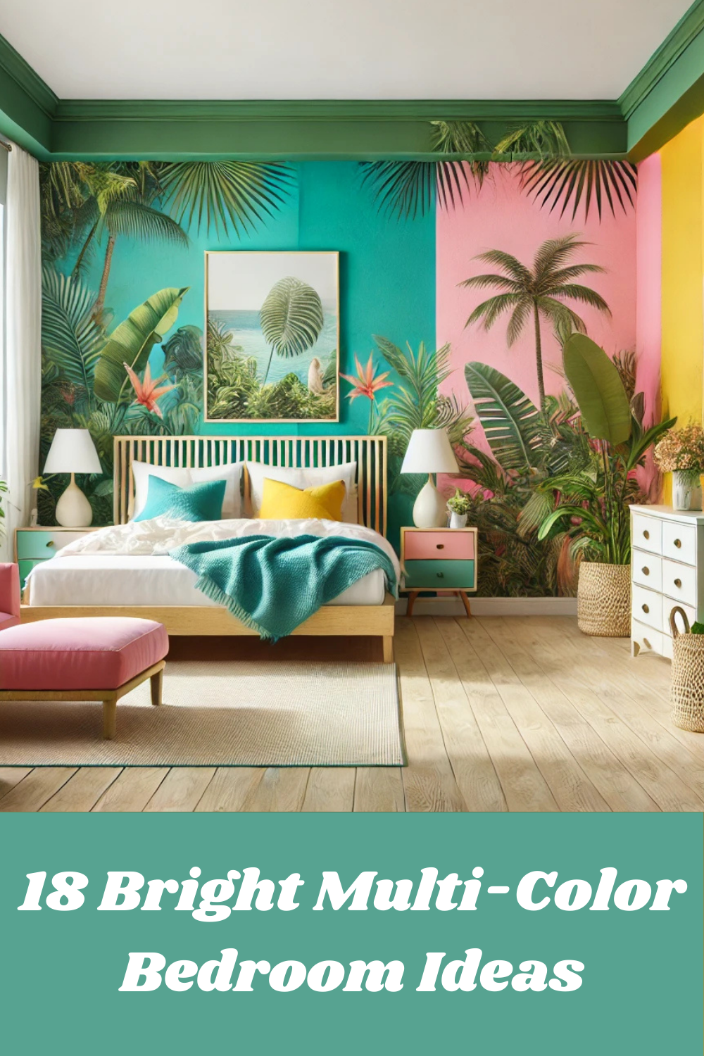 18 Bright Multi-Color Bedroom Ideas: